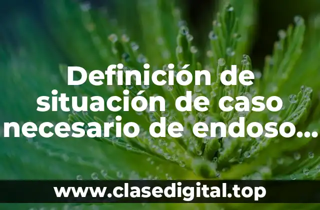 Definición de situación de caso necesario de endoso de cheque