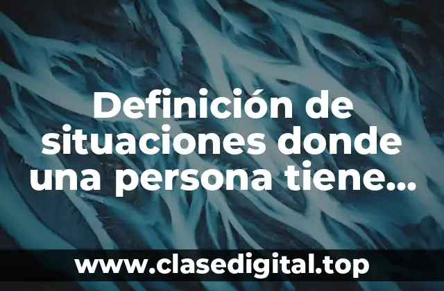 Definición de situaciones donde una persona tiene dolor de estómago