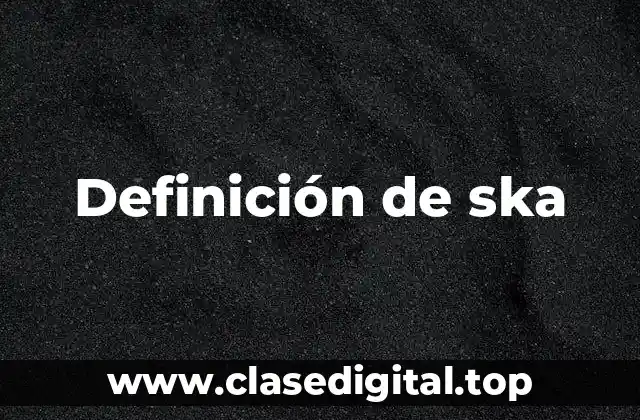 Definición de ska