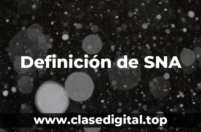 Definición de SNA