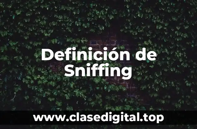 Definición de Sniffing