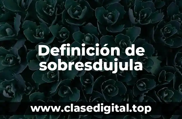 Ejemplos de sobresdujula