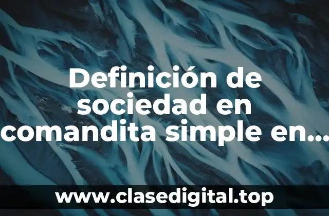 Definición de sociedad en comandita simple en México