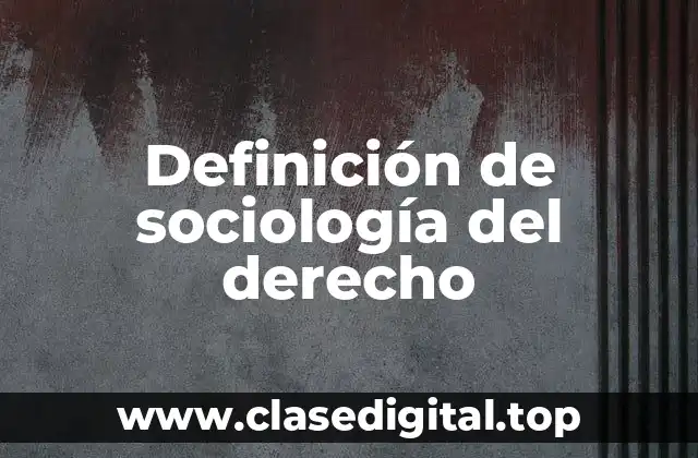 Ejemplos de sociología del derecho