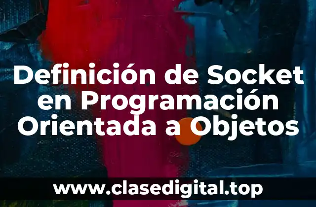 Definición Técnica de Socket en Programación Orientada a Objetos