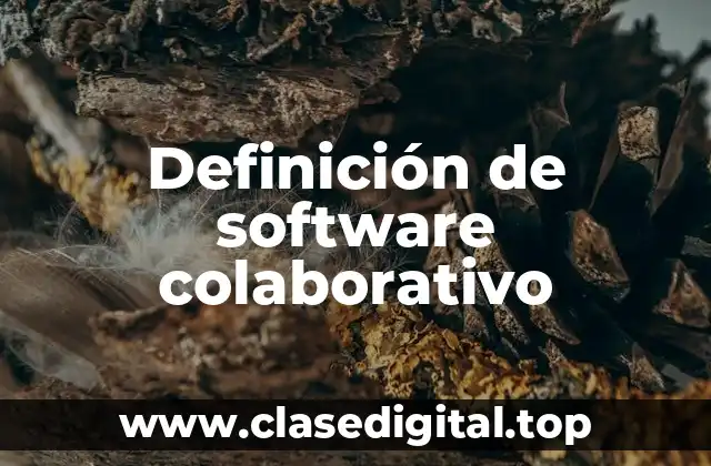 Definición de software colaborativo
