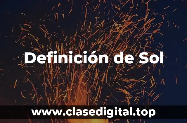 Definición de Sol