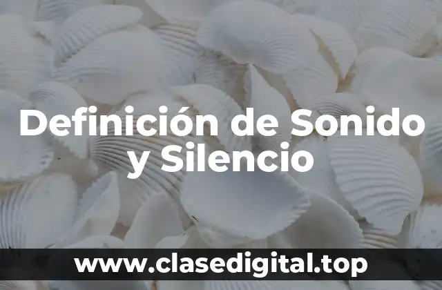 Definición de Sonido y Silencio
