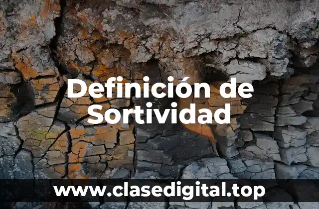 Definición de Sortividad