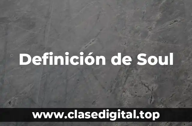 Definición de Soul