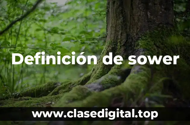 Definición de sower
