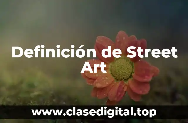 Definición de Street Art