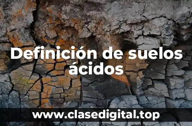 Definición de suelos ácidos