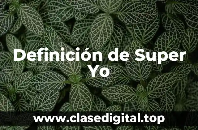 Definición de Super Yo