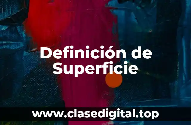 Definición de Superficie