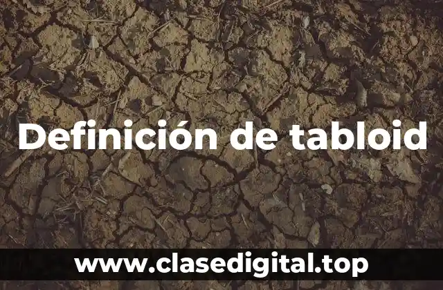 Definición de tabloid