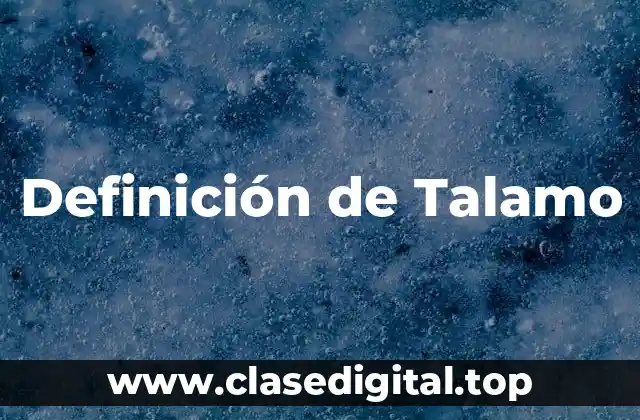 Definición de Talamo