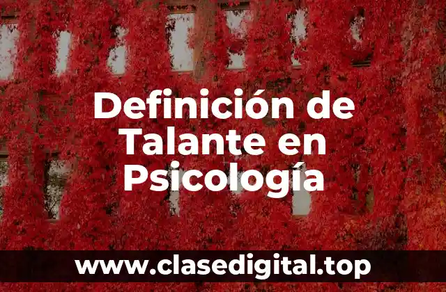 Definición de Talante en Psicología