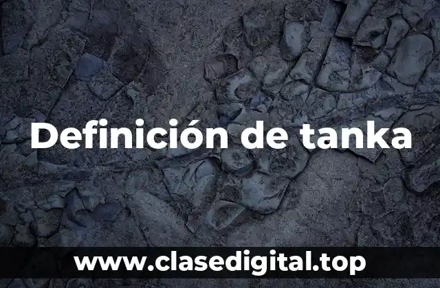 Definición de tanka