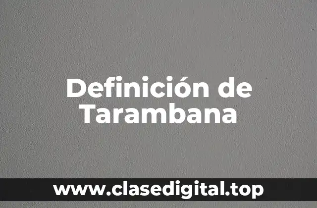 Definición de Tarambana