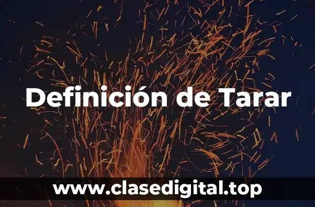 Definición de Tarar
