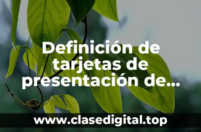 Definición de tarjetas de presentación de mantenimiento de aires acondicionados