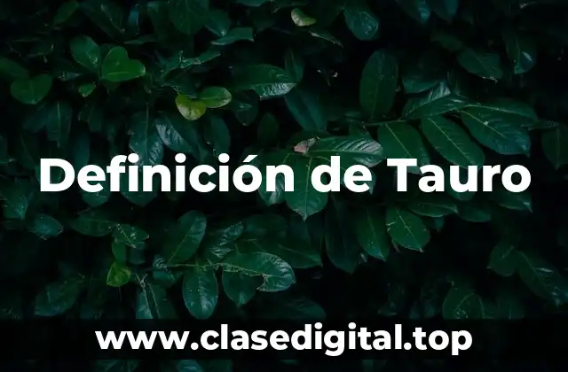 Definición de Tauro