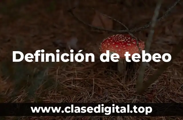 Definición de tebeo
