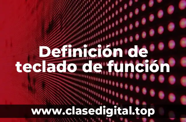 Definición de teclado de función