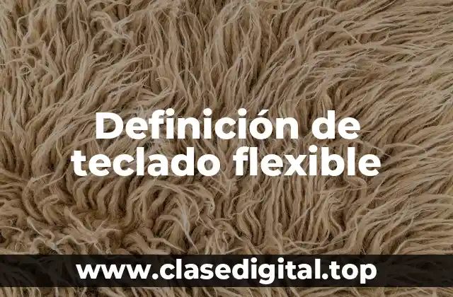 Definición técnica de teclado flexible