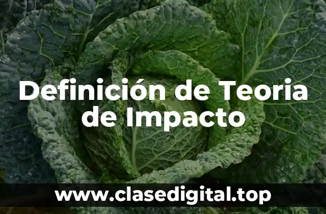 Definición de Teoria de Impacto
