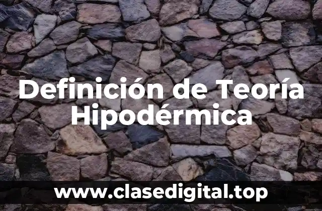 Ejemplos de Teoría Hipodérmica