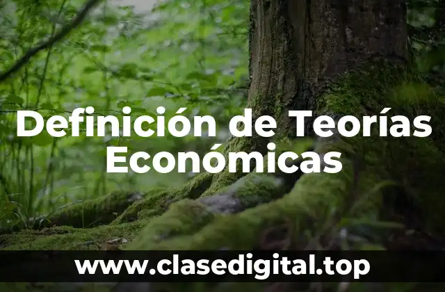 Definición de Teorías Económicas