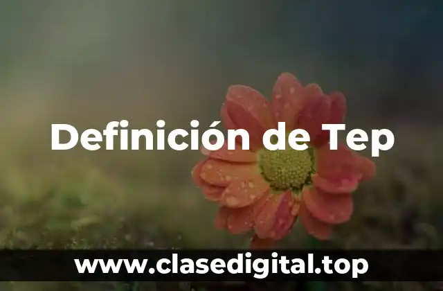 Definición de Tep