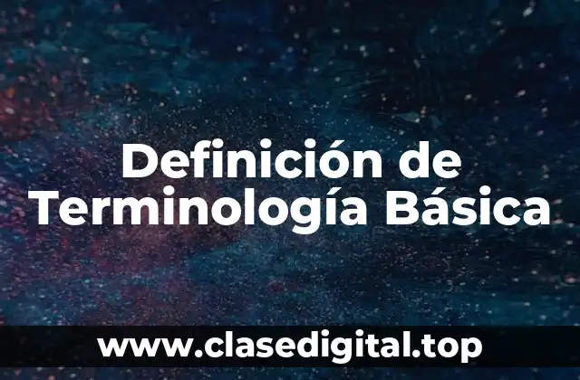 Definición de Terminología Básica