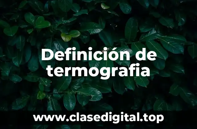 Ejemplos de termografia