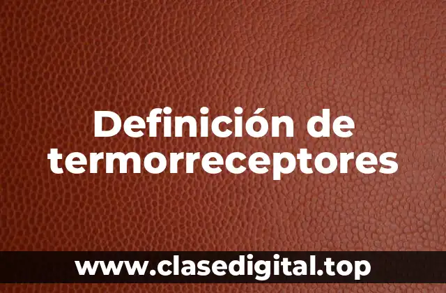 Ejemplos de termorreceptores