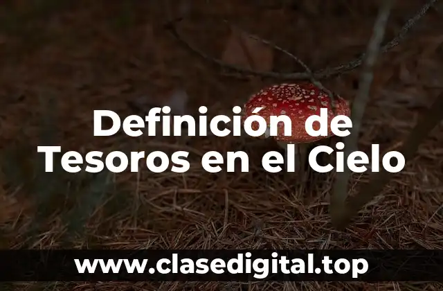 Definición de Tesoros en el Cielo