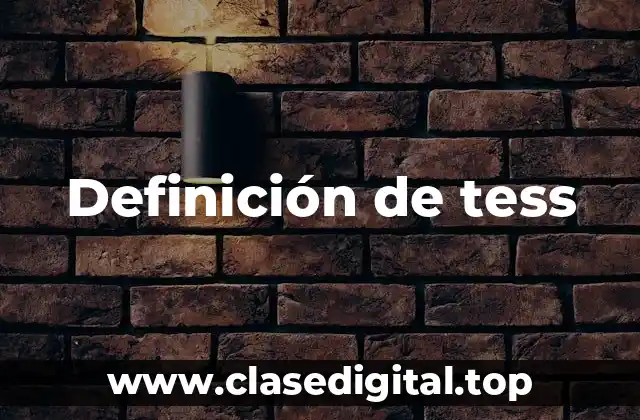 Definición de tess