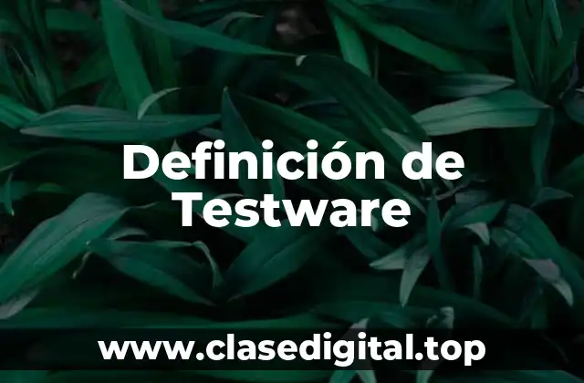 Ejemplos de Testware