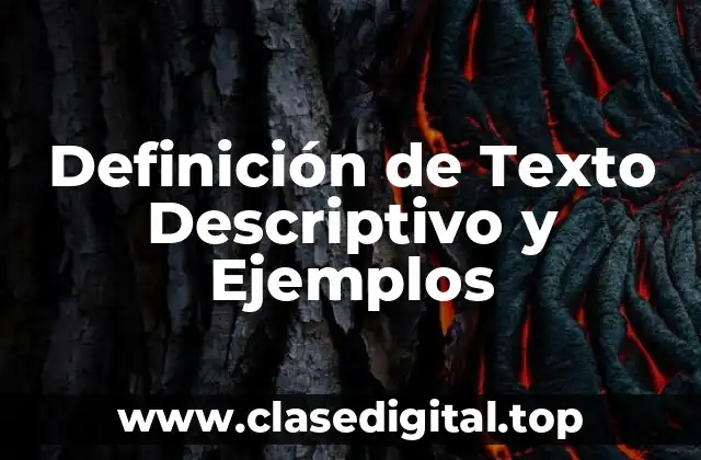 Definición de Texto Descriptivo y Ejemplos