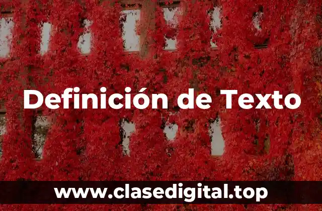 Definición Técnica de Texto