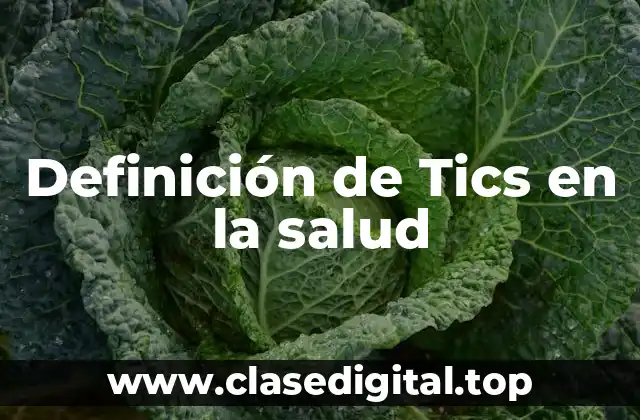 Definición de Tics en la salud