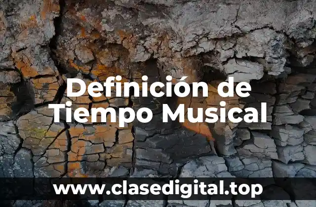 Definición técnica de Tiempo Musical