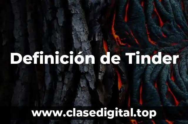 Definición técnica de Tinder
