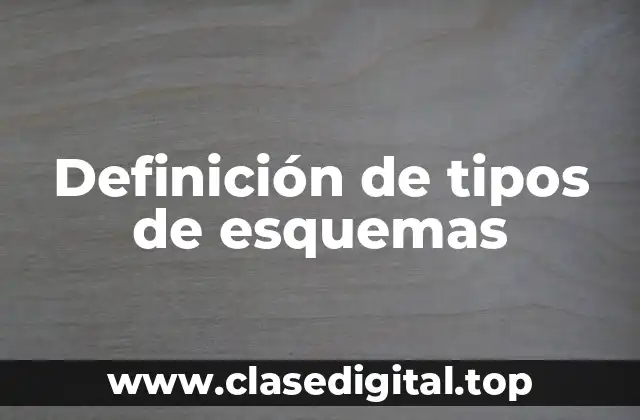 Definición de tipos de esquemas