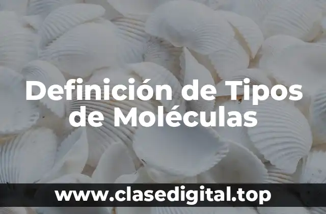 Definición de Tipos de Moléculas