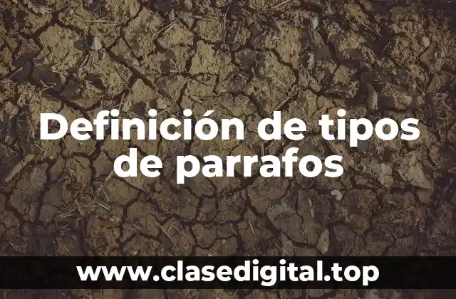 Definición de tipos de parrafos