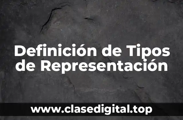 Definición de Tipos de Representación