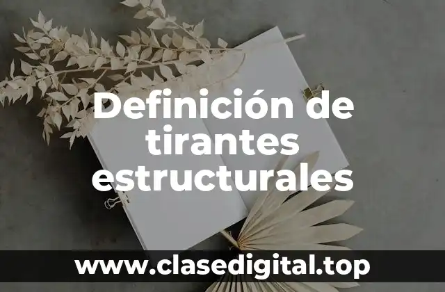Definición de tirantes estructurales